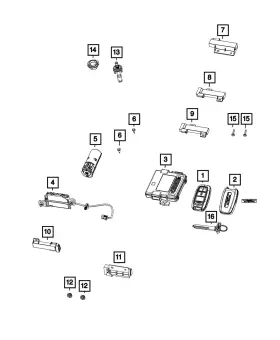 68453559AB MOPAR Hub Receiver