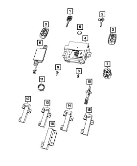 68525460AB MOPAR Wireless Control Module Receiver