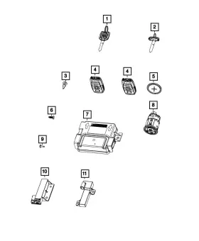 68535935AB MOPAR Hub Receiver