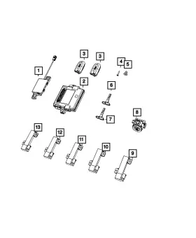 68551055AC MOPAR Hub Receiver