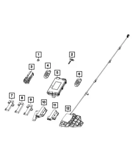 68572336AA MOPAR Hub Receiver