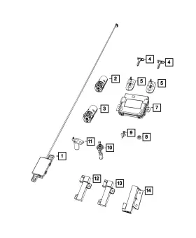 68572601AA MOPAR Hub Receiver Durango