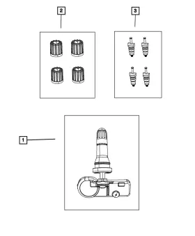 68583511AB MOPAR Tire Pressure Sensor