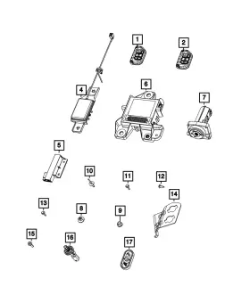 68583984AB MOPAR Hub Receiver