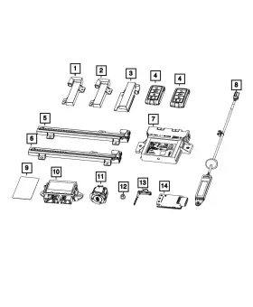 68727332AB MOPAR Passive Receiver