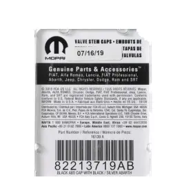 82213719AB MOPAR Valve Stem Caps Abarth