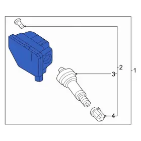 407006RA0B NISSAN OE Tire Pressure Sensor Monitoring Tpms #2 407006RA0B NISSAN OE Tire Pressure Sensor Monitoring Tpms #2