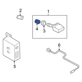 40703CD001 NISSAN OE Tire Pressure Monitoring Tpms Valve Stem