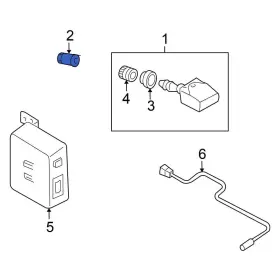 40780JA01A NISSAN OE Tire Pressure Sensor Monitoring Tpms Nut