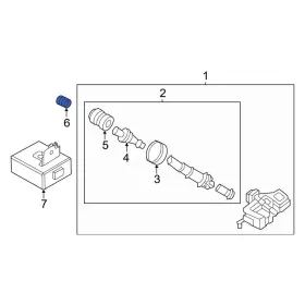 40780JA02A NISSAN OE Tire Pressure Sensor Monitoring Tpms Nut