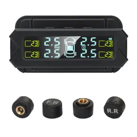 CE011401 OBDRESOURCE Solar Usb Charging Tpms Sensors Alarm