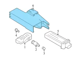 95B907324B PORSCHE Macan Tire Pressure Monitoring Antenna #3
