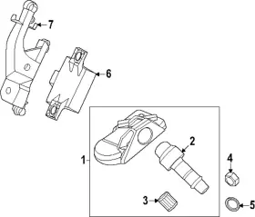 95C-907-255 PORSCHE Tire Pressure Sensor Monitoring Tpms