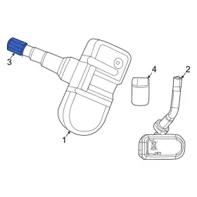 68206631AA RAM OE Tire Pressure Monitoring Tpms Valve Stem