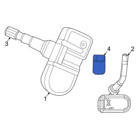 68206637AA RAM OE Tire Pressure Sensor Monitoring Tpms Nut #2