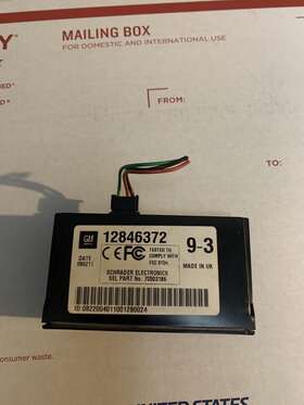 12846372 SAAB Tire Pressure Monitoring Unit Tpmu