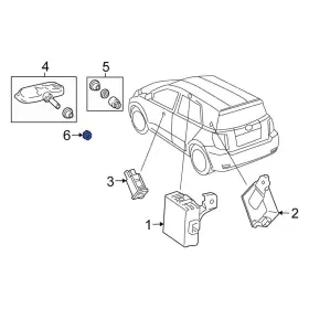 90942A5002 SCION OE Tire Pressure Monitoring Tpms Valve Stem