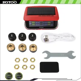 SCT1592DF8207 SCITOO Rv Tire Pressure Sensor Tpms Solar Alarm