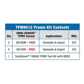 TPM9012 STANDARD IGNITION Tire Pressure Sensor Monitoring #2