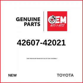 Toyota 42607-42021 Genuine 2019-2024 Hiace Tire Pressure Monitor Valve Sub-assy