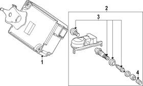 90942-A5007 TOYOTA Pressure Sensor Monitoring 4RUNNER