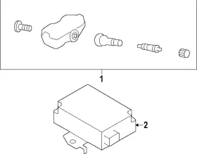 SU003-09715 TOYOTA Tire Pressure Sensor Monitoring