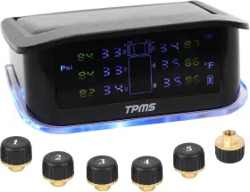 TPMS134242 TPMS Pressure Sensor Monitoring Lcd Display Solar