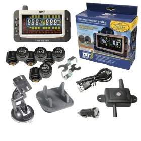 Tst Truck System Technologies Tst-507-08-cap Tire Pressure Monitoring Rv 8 Sensors Color Display 507 Series Tpms