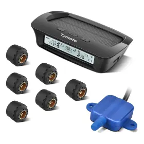 Tymate M12-3 Rv Tire Pressure Monitoring System 6 Sensors Solar Charge M12-3 Blue 0-87