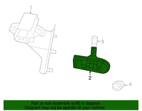 7B0-907-253-J VOLKSWAGEN Tire Pressure Sensor Routan #2