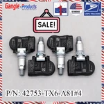42753-tx6-a81 4pcs Tire Pressure Monitoring Sensors Tpms For 2013-2015 Acura Ilx. Fixed Price $27.29.