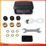 Black Rv Tire Pressure Sensor 1pc Tpms Solar Monitor 6pc Sensors W / Alarm Modes. Fixed Price $40.39.