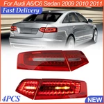 4pcs Lh+rh Inner+outer Led Tail Lights Rear Lamp For Audi A6/c6 Sedan 2009-2011. Fixed Price $139.99.