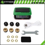 1pcs Rv Tire Pressure Sensor Tpms Solar Monitor 6pc Sensors W/alarm Modes Green. Fixed Price $39.42.