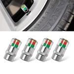 4pcs Tire Pressure Monitor Valve Stem Caps, Universal 32psi Car Silver4. Fixed Price $9.22.