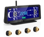 Hieha Tire Pressure Monitoring System, 7.84 Wireless Solar Rv Tpms W/4 Sensor. Fixed Price $95.98.