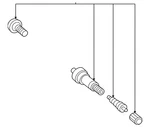 Genuine Tire Pressure Monitoring System (tpms) Sensor Valve Assembly 90942a5010. Fixed Price $18.30.
