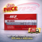 Ascot By Autel Tpms Sensor W/ Rubber Valve Box Of 20, Universal Fit. Fixed Price $428.10.