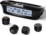 Solar Rv Tire Pressure Monitor System With 4 Sensors, Lcd Display, 5 Alarms. Fixed Price $125.99.