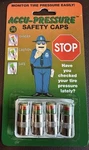 Accu Pressure Safety Cap, Tire Valve 36 Psi Indicating Caps (set Of 4). Fixed Price $8.99.