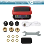 Rv Tire Pressure Sensor Red 1 Pc Tpms Solar Monitor 6 Sensors W/alarm Modes. Fixed Price $42.39.