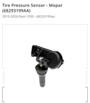 Mopar Tire Pressure Monitor Sensor Chrysler Dodge Jeep Ram New Oem Dealership. Fixed Price $40.00.