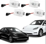 Puddle Lights Compatible With Tesla Model Y/3/s/x Accessories, 4 Packs-white. Fixed Price $25.95.