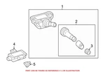 Genuine Oem Tpms Sensor Service Kit For Mercedes 0004001300. Fixed Price $44.70.