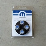 New Dodge,jeep,ram,chrysler Black W / Mopar Blue Logo Tire Valve Stem Caps, Oem. Fixed Price $22.95.