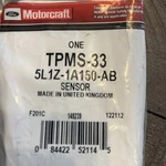 Tpms Sensor Motorcraft Tpms-33, 5l1z-1a150-ab. Fixed Price $46.75.