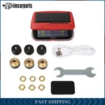 1pc Tpms Solar Monitor 6pc Sensors Rv Tire Pressure Sensor Red W/alarm Modes. Fixed Price $38.47.