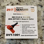 New Dynamics Tpms Sensor Dvt-1001 Gm 314.9 & 315 Mhz With Dvt-sv-1 Snap In Valve. Fixed Price $17.99.