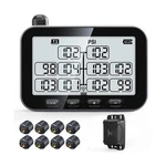Guta Trailer Tire Pressure Monitoring System, Rv Tpms With 8 Sensors, 6 Alert.... Fixed Price $331.08.
