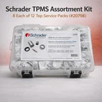 Schrader Tpms Assortment Kit 8 Each Of 12 Top Service Packs (#20798). Fixed Price $283.44.
